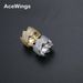 New Copper Zircon Men's Two Rows Diamond Rhombus Niche Design Cuban Ring_voghion.com