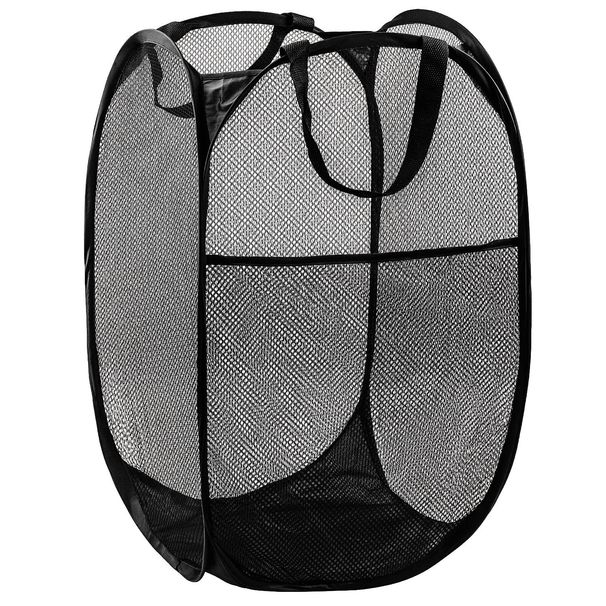 Pop-Up Mesh Laundry Hamper - Foldable & Portable Clothes Basket For Kids Room, College Dorm, Or Travel - Multiple Colors & Sizes (S/M/L/XL)_voghion.com