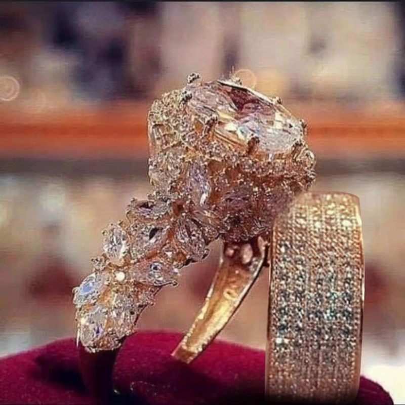 Inel hip hop elegant de culoare aurie pentru femei, cu incrustație de zircon, pietre roșii, inele de nuntă, pentru petrecere, bijuterii de logodnă de mireasă_voghion.com