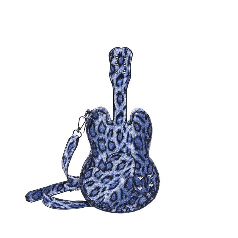 Exclusive Design Guitar 2024 Summer New Women's Personalized Leopard Pattern Shoulder Live Streaming Same Style_voghion.com