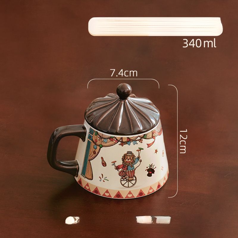 Sybil Ceramic Teapot Heat-Resistant Household Office Coffee Cup Saucer With Lid Mug Set_voghion.com