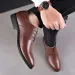 2024s British Men'S Best Man Black Groom Business Suit Soft Sole Summer Casual Leather Wedding Shoes_voghion.com