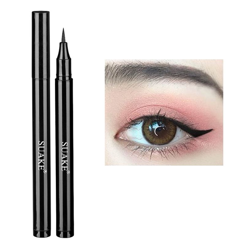 Ultradunne zwarte vloeibare eyeliner Koreaanse damesmake-up waterdichte en sneldrogende eyeliner duurzame onderste eyela_voghion.com