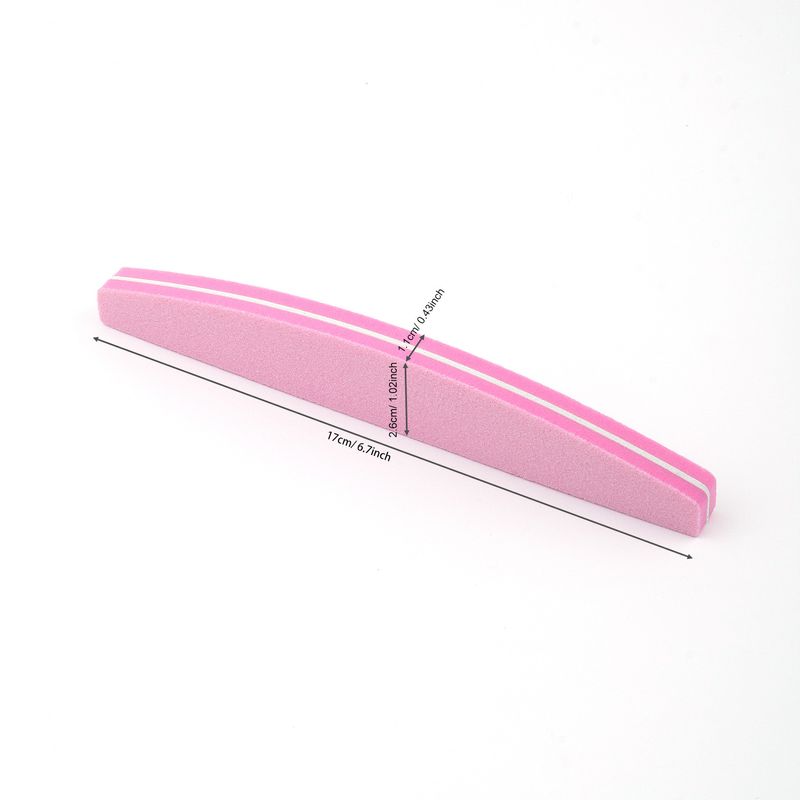 Sponge Rubbing Diamond File Polishing Brown Nail Strip Tool Black Foam Non-Shedding Sanding Manicure_voghion.com