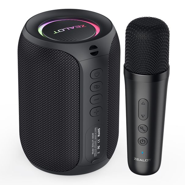 Fanatic S62m Bluetooth-högtalare för hemmet, trådlös karaoke, integrerad mikrofon, barndräkt, mini, bärbar KTV_voghion.com