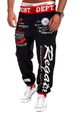 Men's Drawstring Elastic Waist Letter Print Loose Sports Pants Trousers_voghion.com