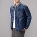New Fleece-Lined Men's Denim Jacket For Fall/Winter Men's Fashion Denim Jacket With Printed Lining_voghion.com