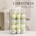 Premium Christmas Tree Topper & Ornament Set – 69-Piece Cream Green Decor With Star, Reindeer & Multi-Sized Baubles_voghion.com