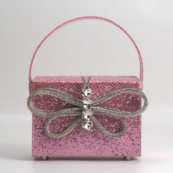 Women’s Bags New Small Square Bag Blogger Same Style Butterfly Diamond Gift Box Bag Super Flash Retro Handbag_voghion.com