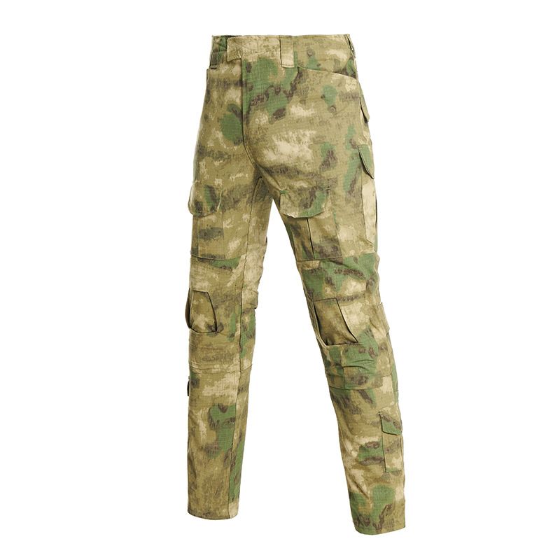 Men's Clothing camouflage stitching knitted frog suit tactical suit CP camouflage training uniform_voghion.com