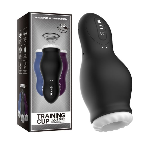 Massaggiatore vibrante a ventosa completamente automatico per uomo, giocattolo sessuale_voghion.com