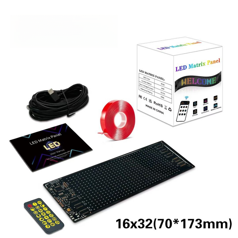 Internetkändis Devil's Eye flexibel LED-mjuk USB-reklamskärm i fullfärg intelligent bildekal_voghion.com
