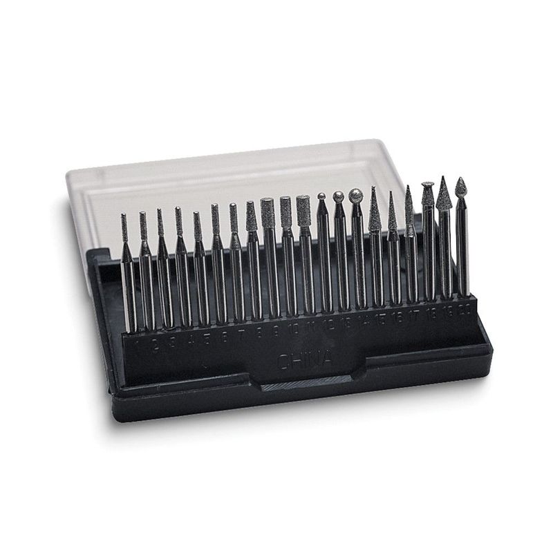 20-piece Economy 1/8 Shank Diamond Bit Set_voghion.com