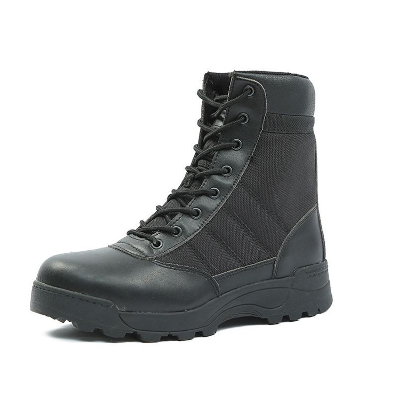 Mens Walking High Top Tactical Boots Lightweight Vent Breathable Hiking Trekking Shoes_voghion.com
