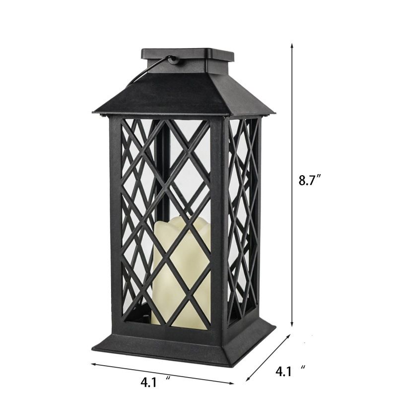 Hollow Lantern – Battery-Powered Decorative Light For Camping, Festivals & Home Decor (Yellow Flashing, Single Pack)​_voghion.com