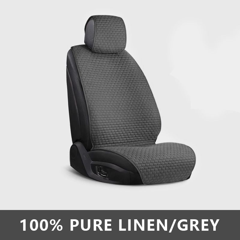 SEAMETAL Breathable Car Cover 100% Linen Cooling Cushion Wear-Resistant Sweat-Absorbing Seat Protector For Suv Sedan_voghion.com