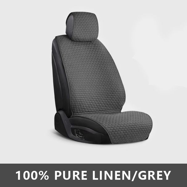 SEAMETAL Breathable Car Cover 100% Linen Cooling Cushion Wear-Resistant Sweat-Absorbing Seat Protector For Suv Sedan_voghion.com