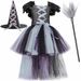 Mutter & Kinder Kinderkleid Hexenrock Halloween Performance Kostüm Hexe Rollenspiel Mädchen Tutu Rock_voghion.com