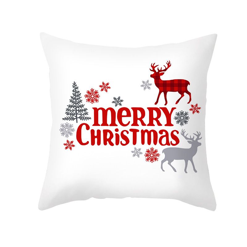 2024 New Cartoon Christmas Pillow Cover Home Office Sofa Cushion Pillowcase Cross-border Household Products_voghion.com