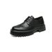 Spring Brogue British Style Tassel Chunky Loafers Fashion Slip-On For Hairstylists Height Increasing Men's Shoes_voghion.com