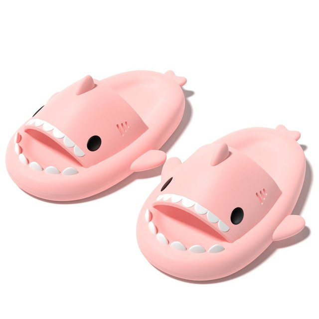 Feslishoet Shark Tofflor Mjuk Strand Moln Plattform Dam Inomhus Badrumsrutschbanor Sommar Mules Utanför EVA Män Skor_voghion.com