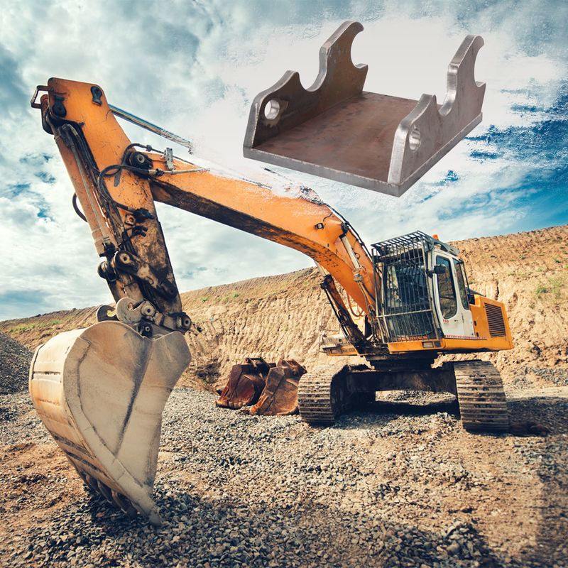 Quick Attach Bucket Ears,3/4"Thickness Excavator Bucket Ears with Plate for Kubota Excavator U35 KX71 KX91 KX121 KX040 KX033_voghion.com