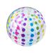 Pallone da spiaggia gonfiabile a pois e strisce arcobaleno - Giocattolo gigante per feste in piscina, giochi acquatici estivi all'aperto e attività per bambini_voghion.com