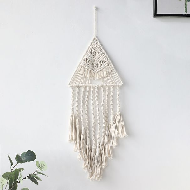 Arazzo tessuto a mano, decorazione domestica, accessori in stile bohémien, ornamenti pendenti triangolari personalizzati con acchiappasogni_voghion.com