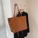 Large Capacity Bag, Versatile For Women In 2023, New Trend This Year, Solid Color Diamond Grid Shoulder Bag, Textured Commuting Tote Bag_voghion.com