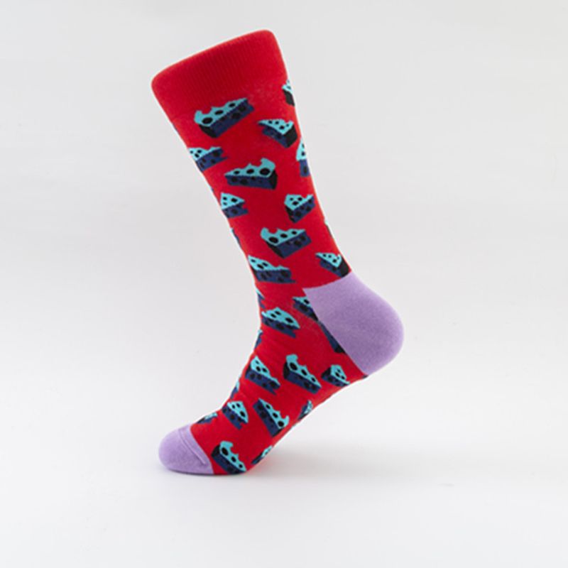 Colorful Trendy Socks Rubik's Cube Socks Casual Cotton Socks Street Trend Mid Calf Socks _voghion.com