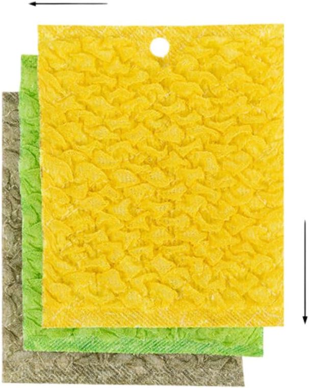 Juego de 3 paños de cocina con certificación ecológica de la UE: quitagrasas y aceite ultraabsorbentes y sin pelusa._voghion.com