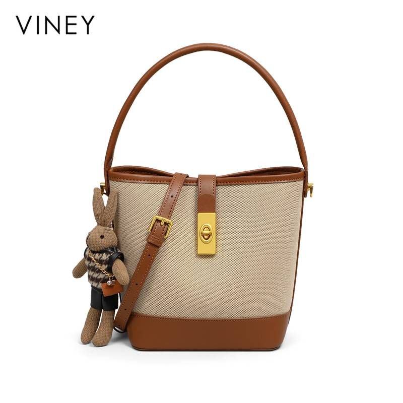 „VINEY Bag Ladies 2025“ naujas moteriškas krepšys, kibiro formos, vieno peties, karšto stiliaus, aukštos klasės rankinė-krepšys per petį_voghion.com