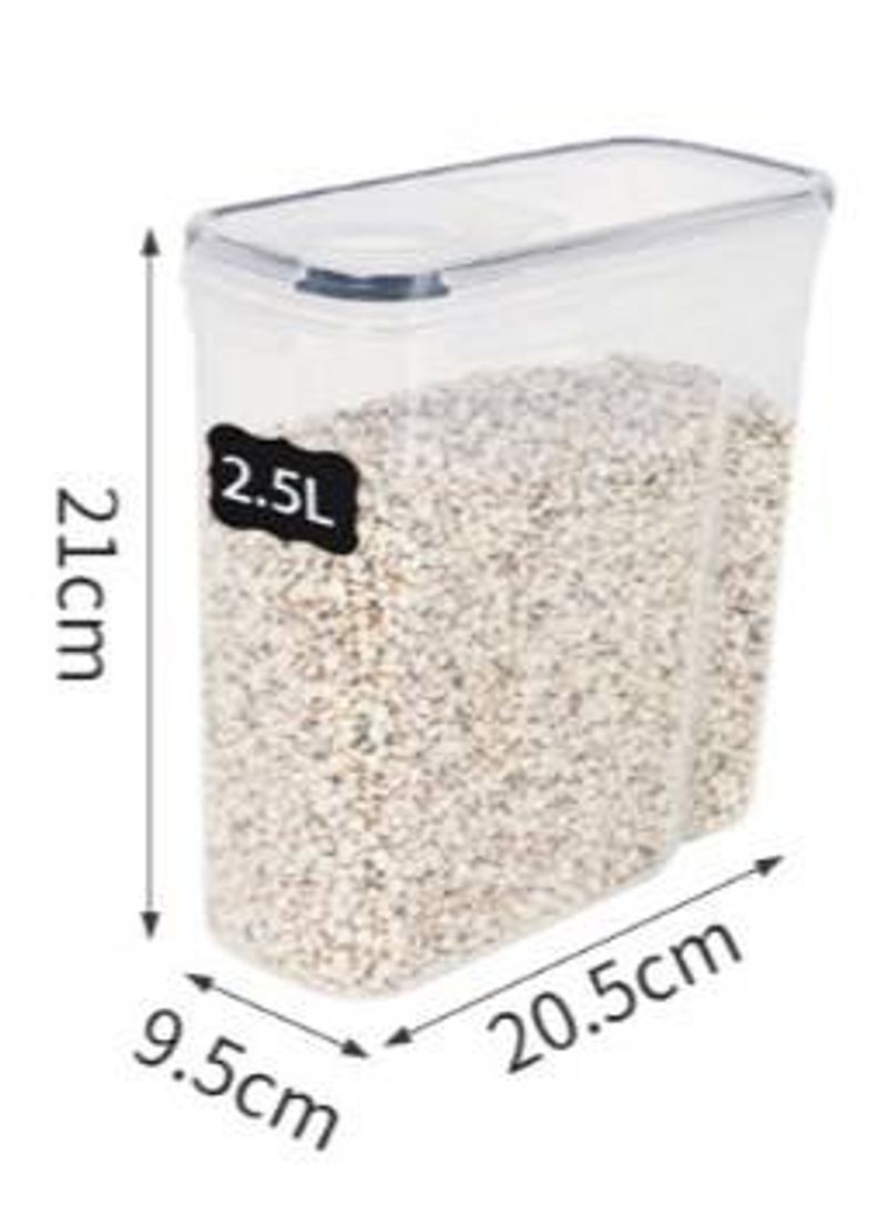 Recipientes herméticos para arroz: organizador de cocina de plástico sin BPA con tapa segura y diseño apilable para harina, granos y alimentos secos._voghion.com