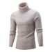 Men's sweater turtleneck color twist base sweater_voghion.com