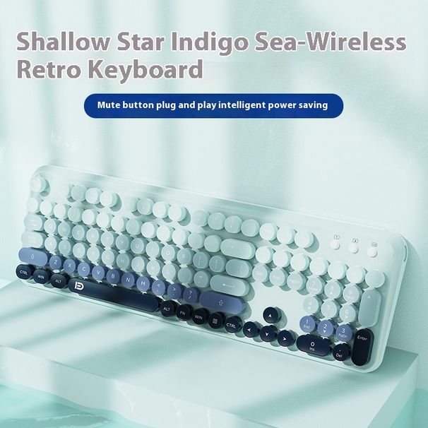 Frontline V96 Wireless Set, Bluetooth silenzioso, Macchinari per ufficio femminili, Texture, Alta bellezza, Tastiera e mouse_voghion.com