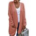 Women's autumn and winter long cardigan sweater sweater women's plus-size coat_voghion.com