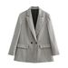Women's clothing 2024 spring new style elegant loose suit jacket_voghion.com