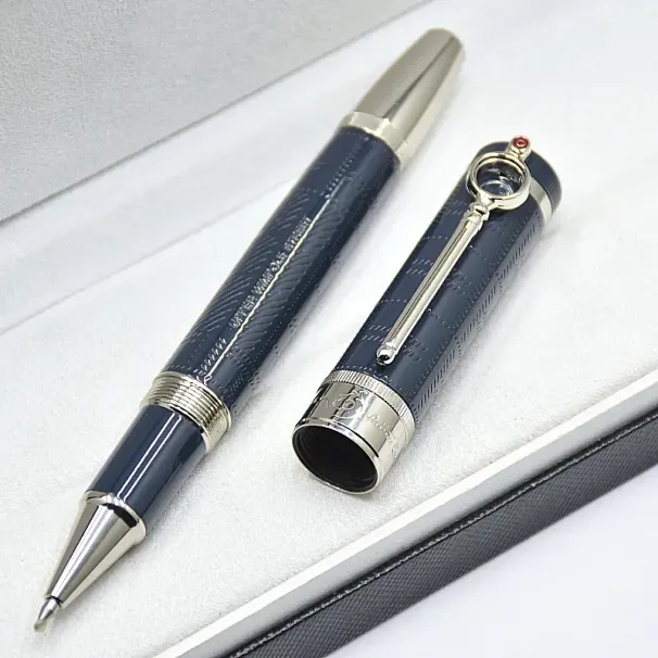 Limited Sir Arthur Conan Doyle Rollerball Pen Blauw en Zwart Metalen Balpen Detective Design Kantoor Schrijf Vulpennen Met Serienummer_voghion.com