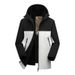 Mountain Style Hard Shell For Men Women, 3-in-1 Spring And Autumn Color Block Hooded Windproof Waterproof Hiking Jacket_voghion.com