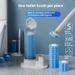 Einweg-Toilettenbürstenset – Hygienische Reinigungsbürste mit langem Griff und 6 Nachfüllköpfen (Basisoptionen: Blau, Lavendel, Zitrone, Grau/Gold)_voghion.com