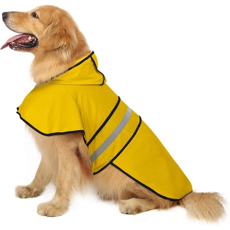 für kleine Hunde Bichon Frise Welpen Haustier reflektierende Hundekleidung Regenmantel Regenponcho_voghion.com