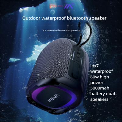 Bluetooth Speaker 60W Wireless Portable Power Outdoor Volume Waterproof High Quality Card Audio Subwoofer_voghion.com