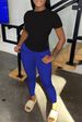 Code Fat Damenkleidung Einfarbig Persönlichkeit Lässig Zweiteiliges Set_voghion.com