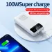 Portable 100W Ultra-fast Charging With LED Light 30000mAh High-performance Power Bank Digital Display For IPhone Huawei_voghion.com