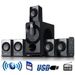 beFree Sound 5.1 Channel Surround Sound Bluetooth Speaker System in Black_voghion.com