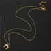 2025 New Arrivals New Fashion Stainless Steel Thin Chain Pendant For Woman Half Moon Horn Charms Necklace Jewelry_voghion.com