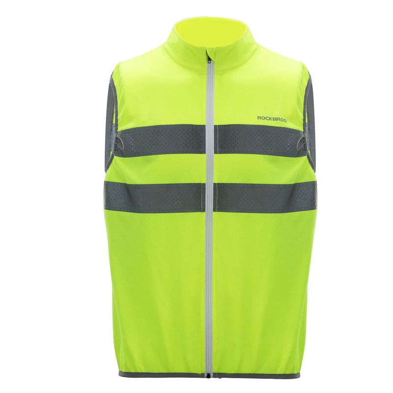 Gilet de cyclisme ROCKBROS Gilet de course réfléchissant Gilet de cyclisme Respirant Haute visibilité_voghion.com