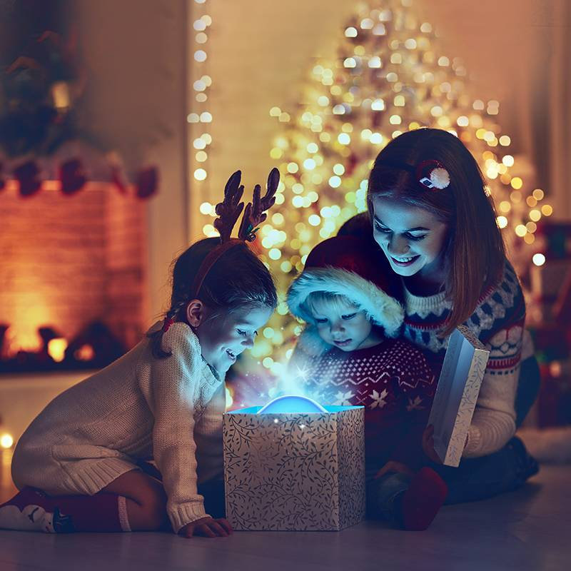 Jellyfish Projection Lamp - Dual Function- Projector And Night Light, USB Powered, Remote Control & Timer, Bluetooth Speaker - With White Noise_voghion.com