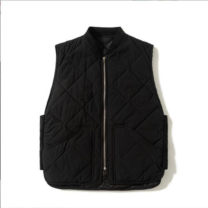 A Light And Thin Down Cotton Jacket With A Cotton Back For Men's Vests And A Warm Sleeveless Jacket_voghion.com