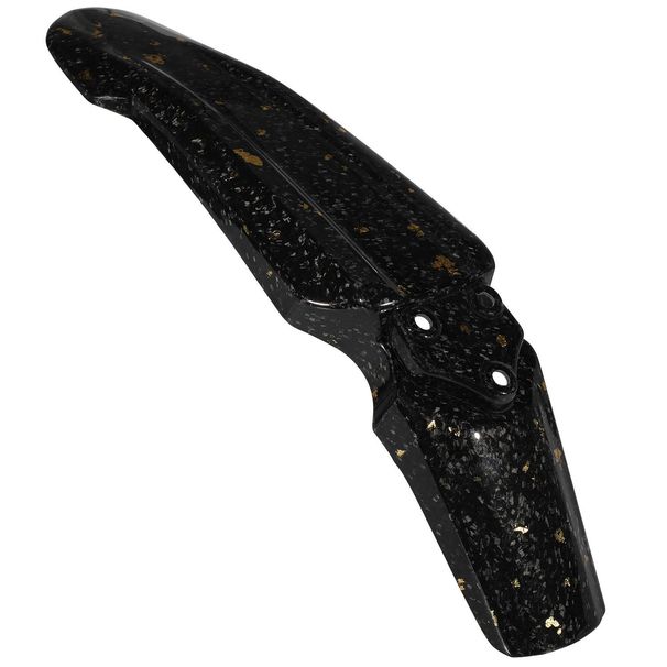 Garde-boue avant en fibre de carbone pour moto tout-terrain électrique – Garde-boue léger et durable (49 x 13 x 10 cm, noir, or/noir, violet)_voghion.com